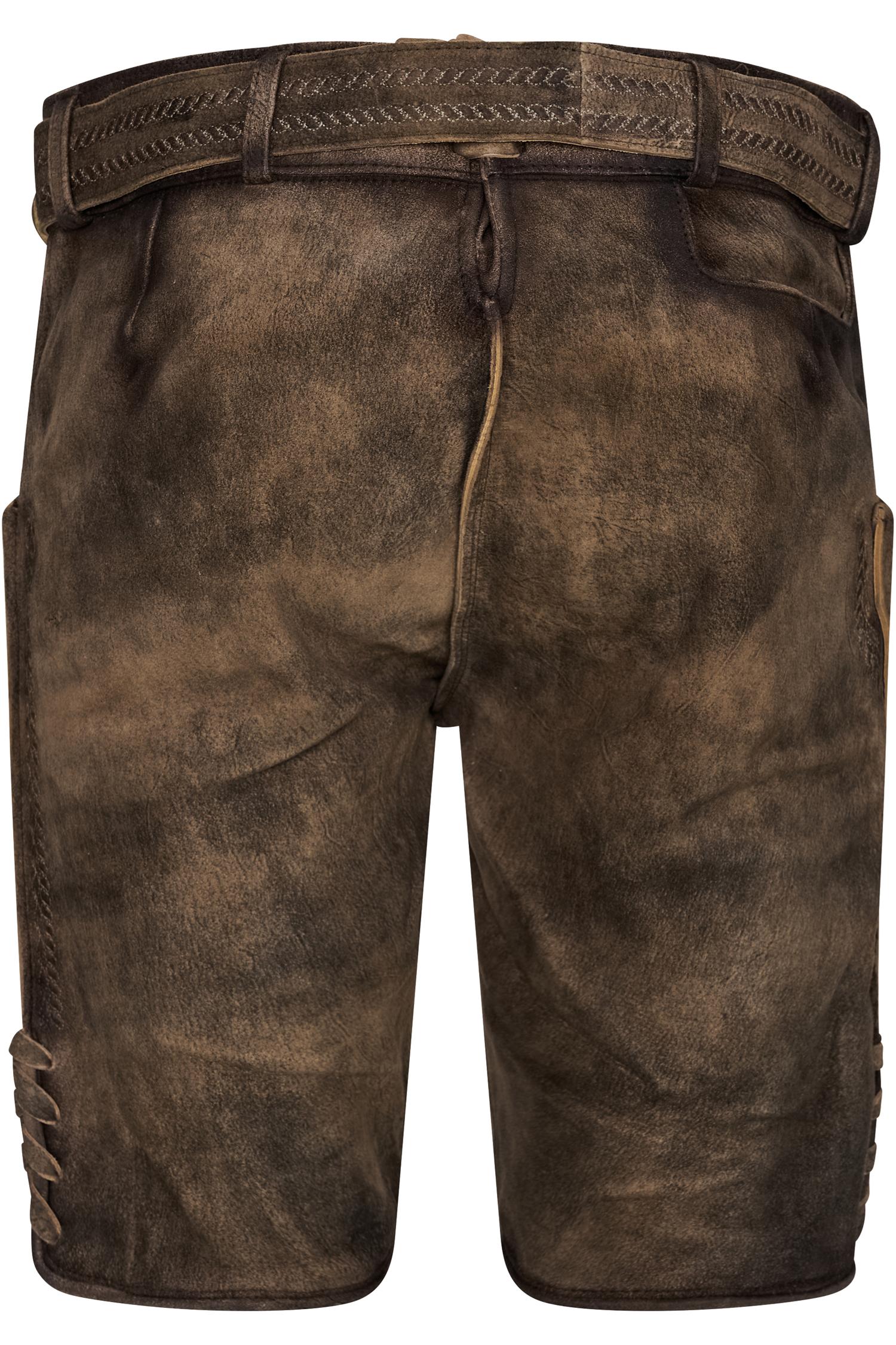 Gamsbock Lederhose Ederer in Braun